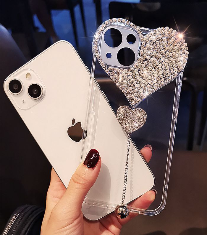 iPhoneアクセサリー JM iPhoneケース ハート ダイヤモンド キラキラ おしゃれ
