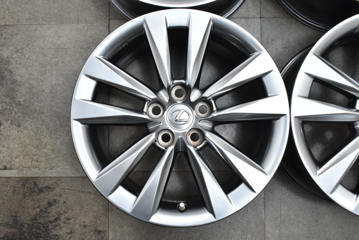 レクサス LS460 後期 バージョンL 純正 18in 7.5J 32 PCD120 4本 LS600h 40系 アルファード ヴェルファイア スタッドレス用等に FFCRYSTALESIA_COM