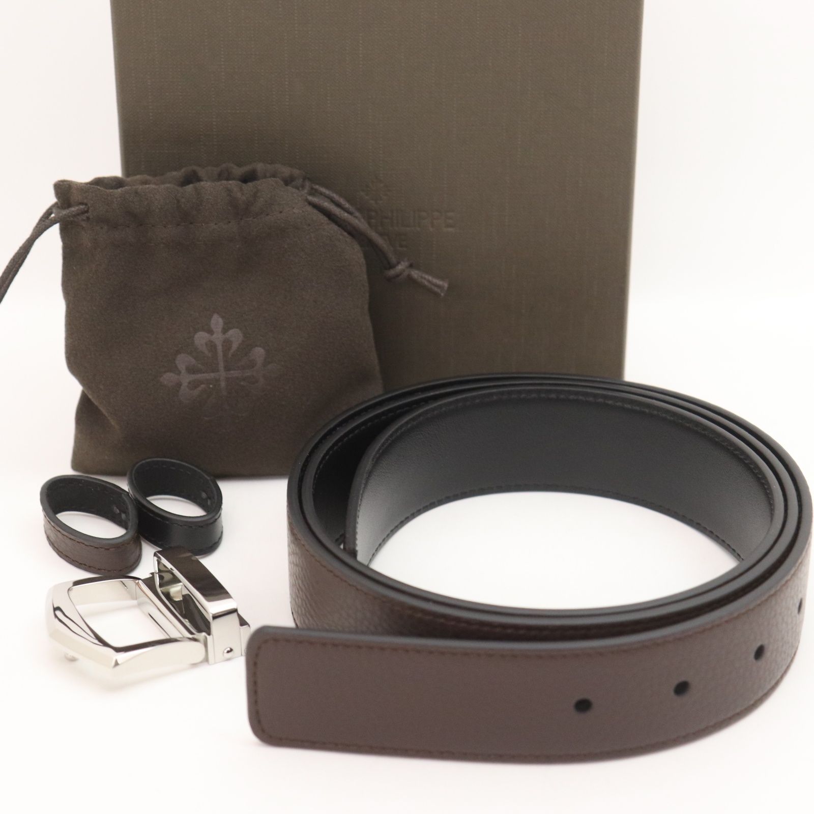 未使用【パテックフィリップ本物】腕時計ケース/小物/レザー/ブラウン ITG7FIKB3YJ6 未使用 PATEK PHILIPPE パテックフィリップ