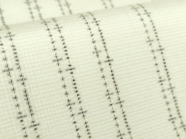 平和屋本店■極上　本場大島紬　白大島　7マルキ　間道　西村絹織物謹製　証紙付き　逸品　DZAA6906kh5 平和屋本店□極上 本場大島紬 白大島 7マルキ 間道 西村絹織物謹製