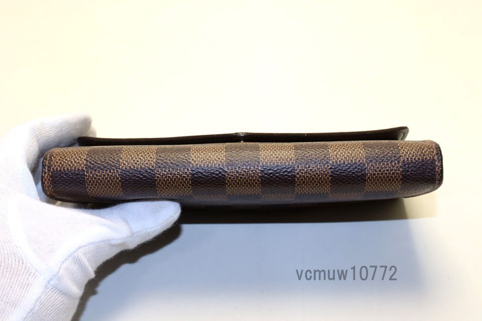 【優良品】ルイヴィトン ダミエ 長財布 ポルトフォイユ サラ 近年モデル希少美中古□LOUIS VUITTON ダミエ 新型