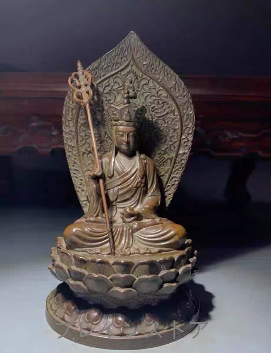 人気新品☆仏教美術 精密細工 木彫り 黒檀木 観音菩薩像 仏像 置物 高