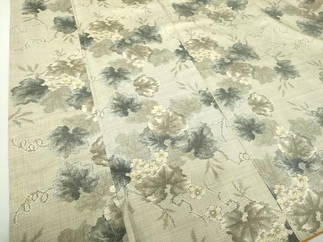 平和屋着物●本場大島紬　7マルキ　総絣　蔦の葉花文　正絹　逸品　DAAS3500ps 平和屋着物○本場大島紬 7マルキ 総絣 蔦の葉花文 正絹