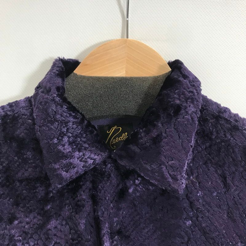 品 NEEDLES ニードルズ J0153 C.O.B.ONE-UP SHIRT 長袖 シャツ ベルベット トップス 古着 140-251002-mh-03-fuz