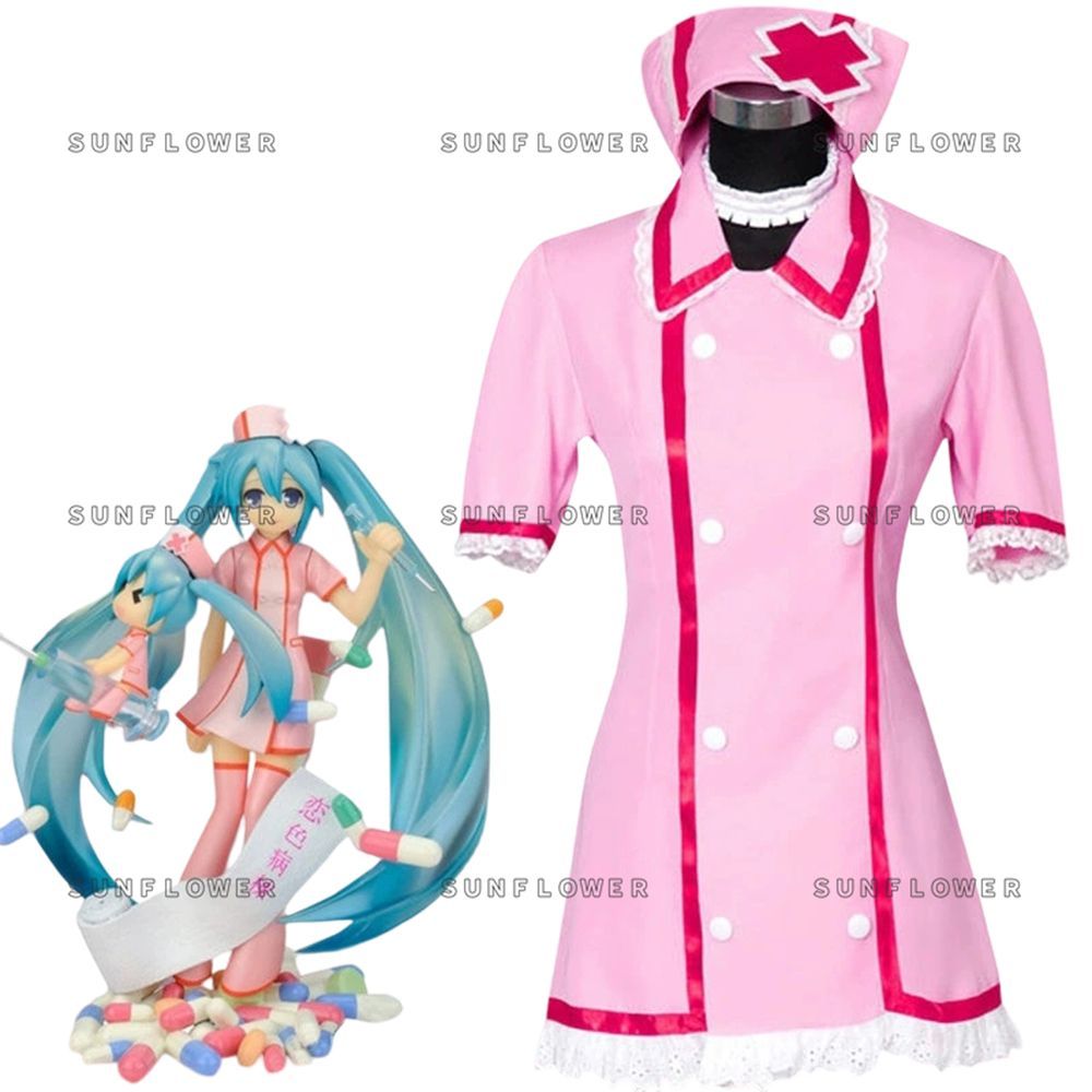 初音ミク MIKU 恋色病棟 ナース服コスプレ衣装 制服