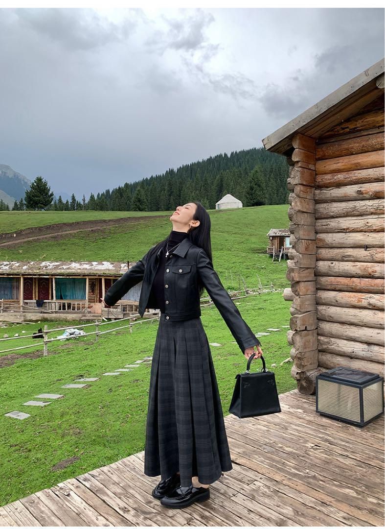 ロングプリーツスカート 春の高見えデート必須アイテム