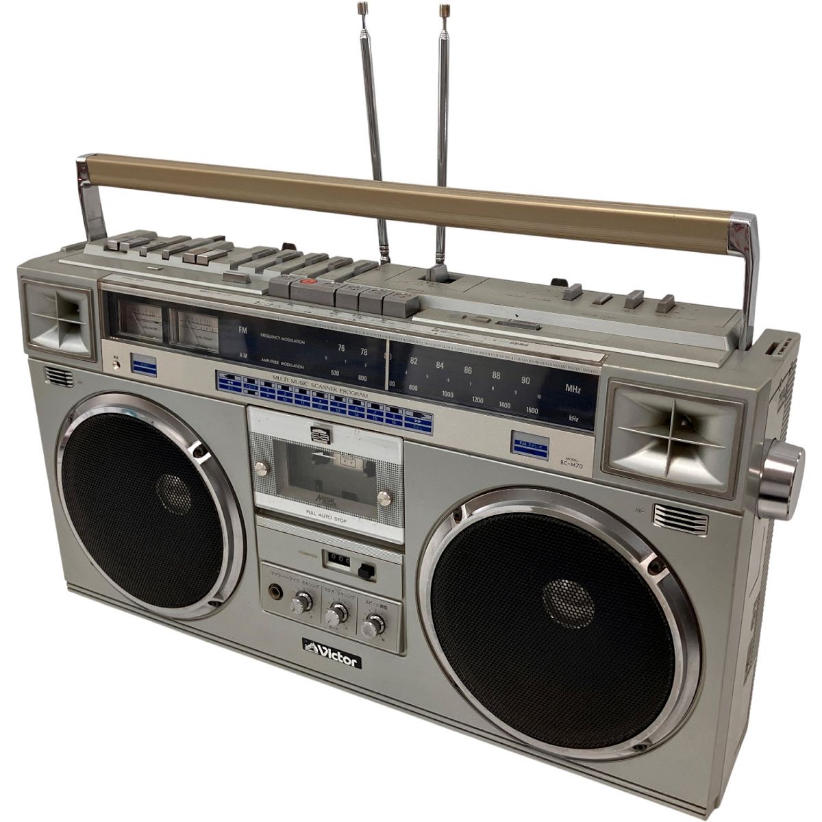 Victor RC−M70 ステレオ ラジオカセット オーディオ機器 ラジカセ レコーダー ビクター ジャンク Z10440818