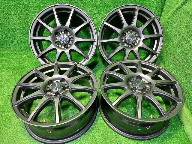 VELVA ｶﾛｰﾗｽﾎﾟｰﾂ ホイール アルミ ガンメタ 16インチ 6.5J 5穴 4本 100 47