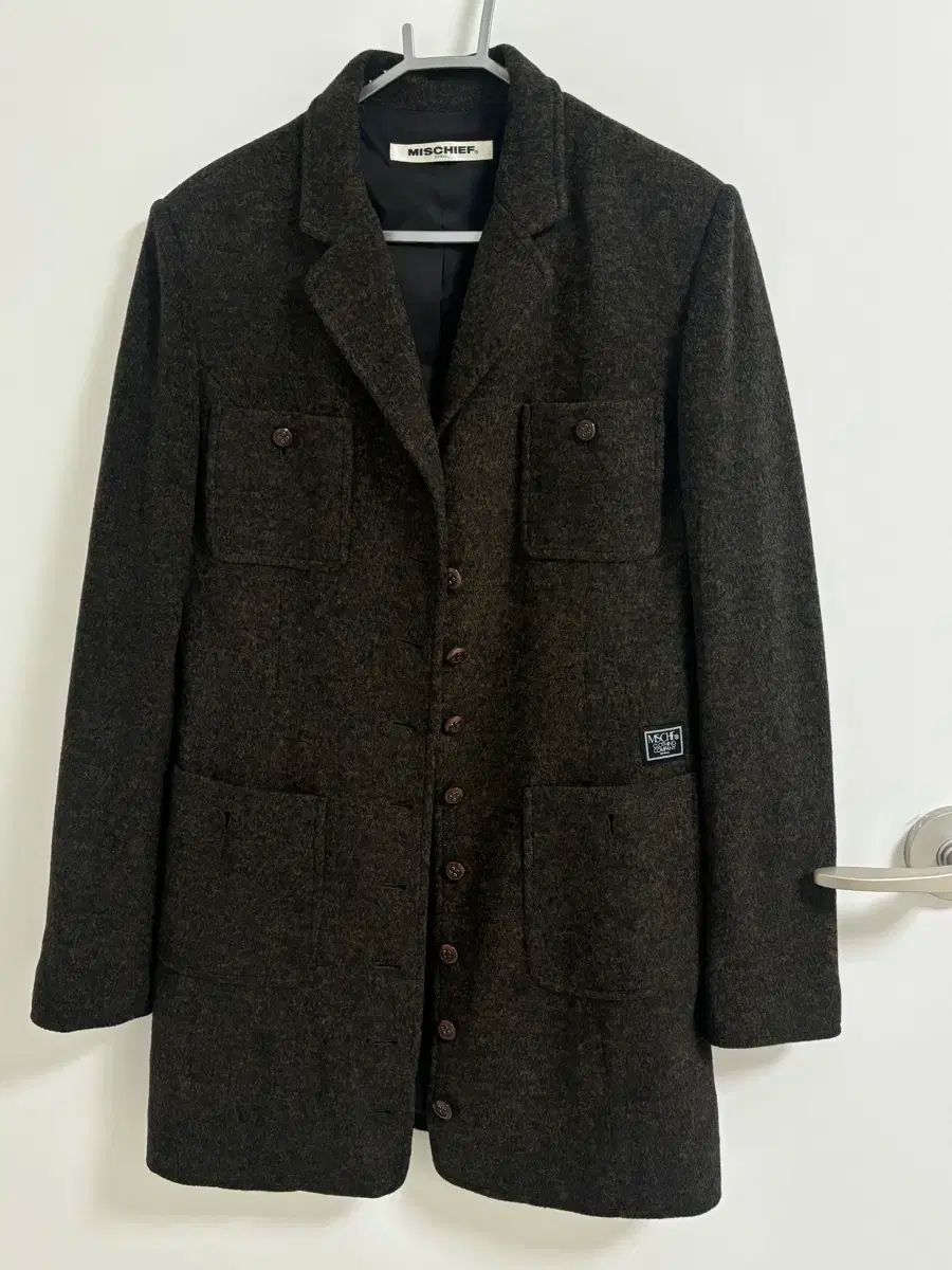 ミスチーフ ジャケットワンピース ブラウン 18fw