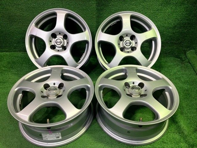 日産 NISSAN 日産純正オプション エスティーロ NC11 ティーダ 15ｲﾝﾁ 6J 4穴 4本 100 40