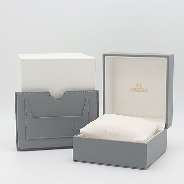 オメガ　時計空箱　グレー 良品 オメガ アンティーク 空箱/BOX 外箱付 グレー レディース
