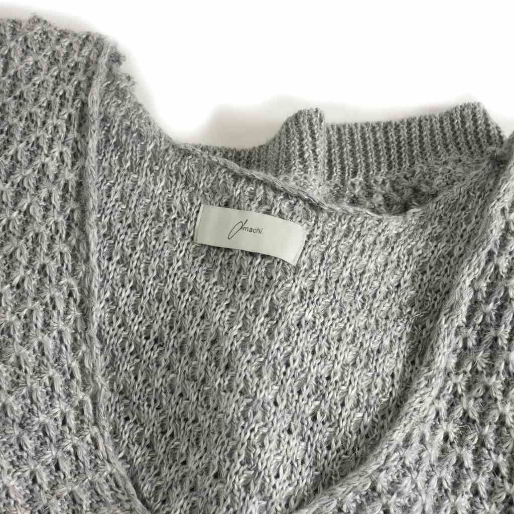 アマチ amachi. 23SS Loose Neck Paesina Vest ニット ベスト コットン 