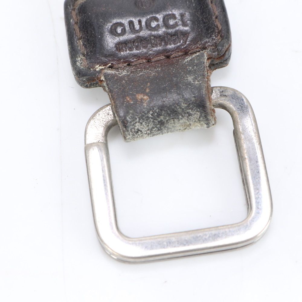 GUCCI GG キャンバス キーリング キーホルダー GUCCI グッチ 701432 K9GSN 1151 NEW BASKET ブラック グレー GG