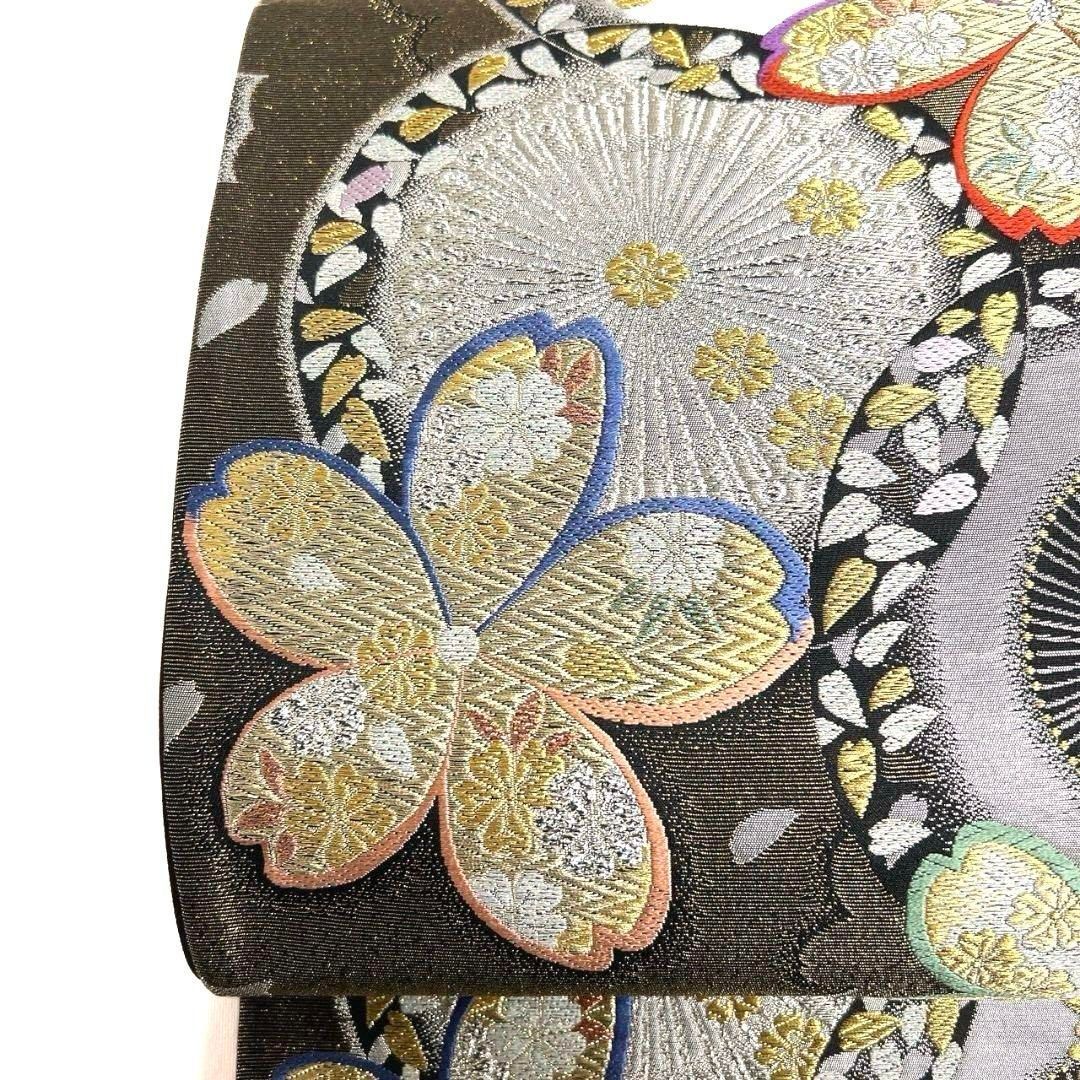 未着用　西陣織　唐織　桜花　花菱　振袖帯　袋帯　着物　114a p 未着用 西陣織 唐織 桜花 花菱 振袖帯 袋帯 着物 114a p - メルカリ