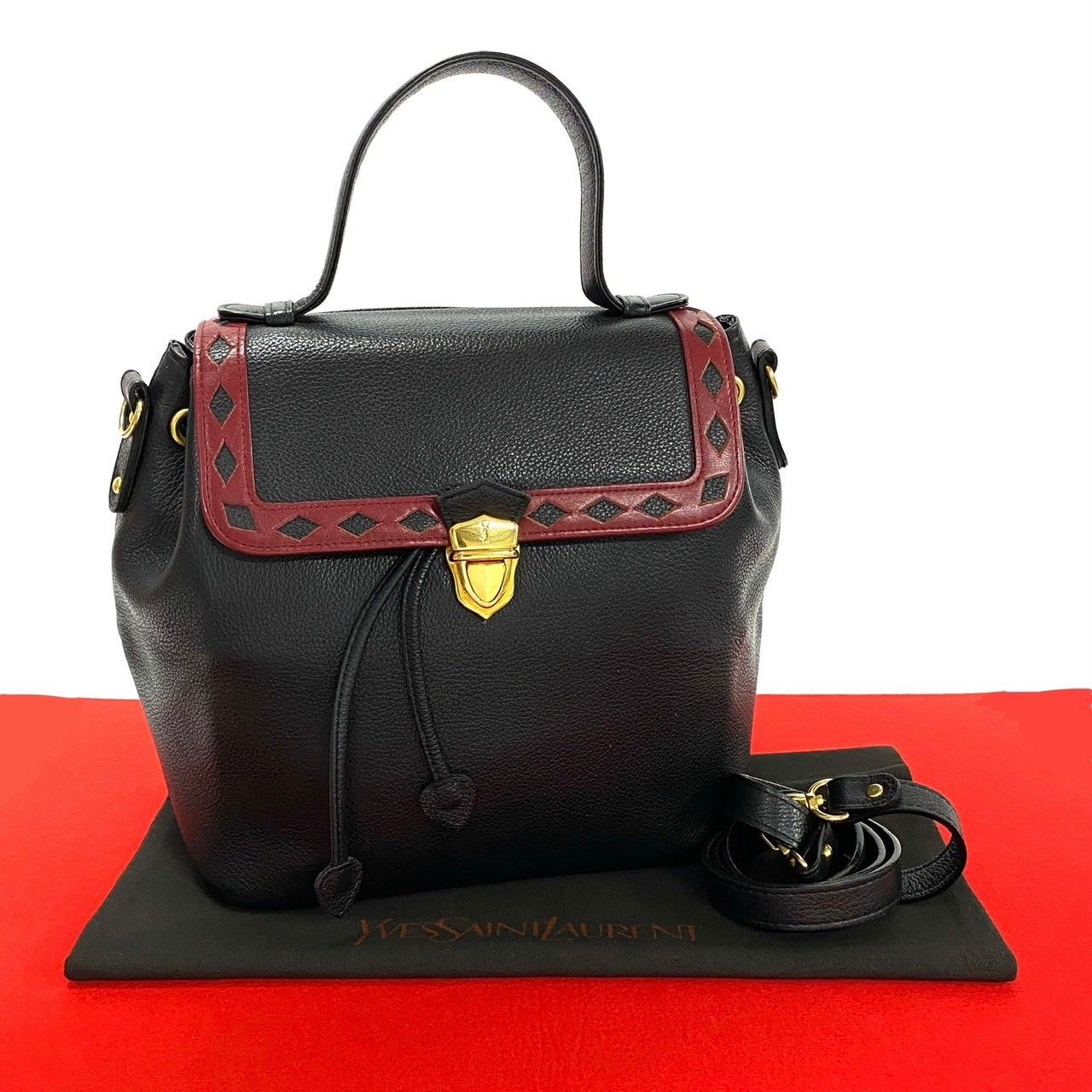 極 美品 希少品 YVES SAINT LAURENT イヴ サンローラン ヴィンテージ 