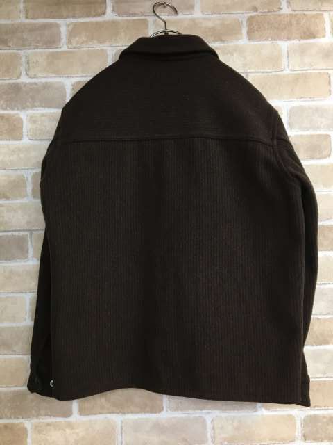 中古】 日本製 TENDERLOIN テンダーロイン ウールジャケット スナップボタン ブルゾン 地紋