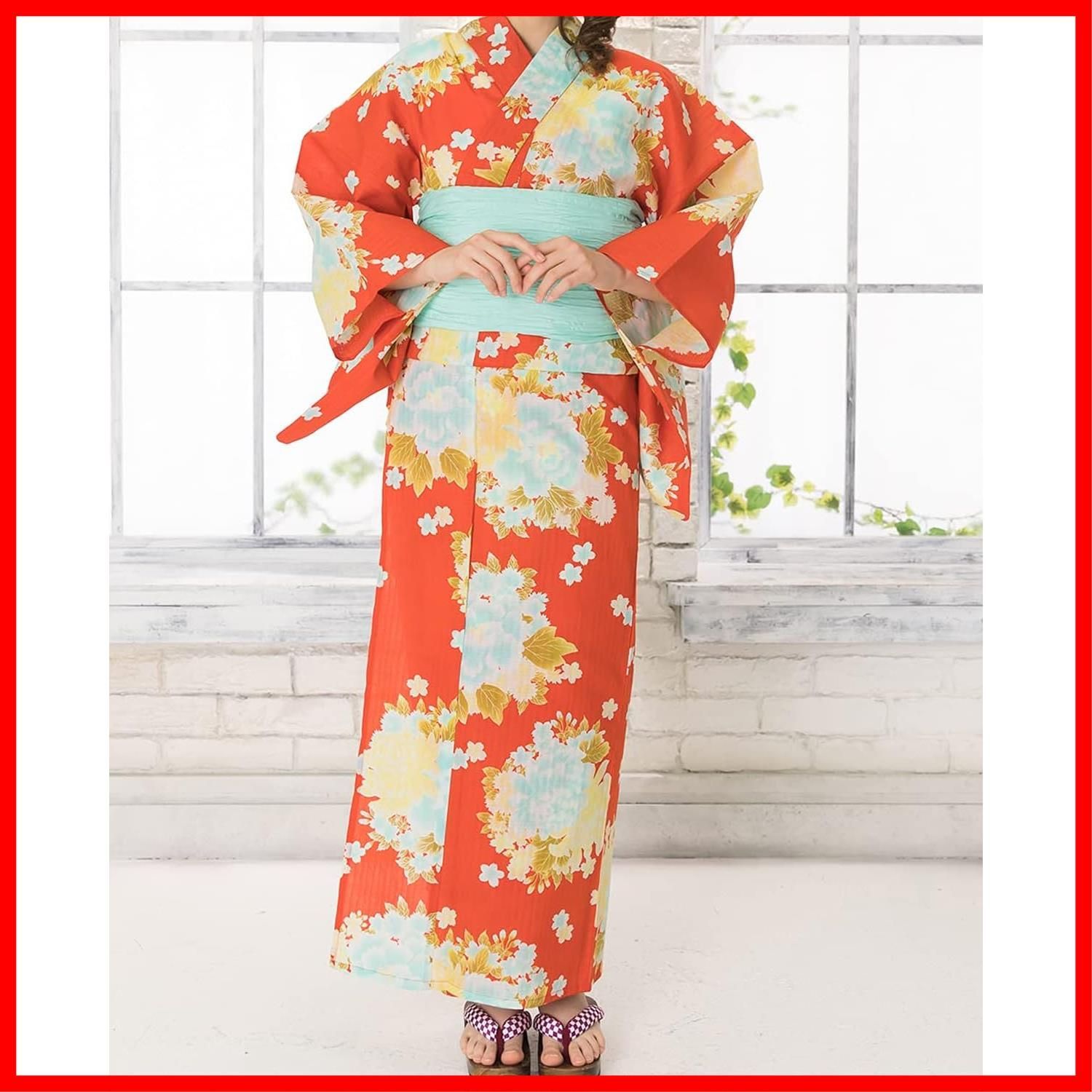 KYOETSU] [キョウエツ] 浴衣セット レトロ 変わり織4点セット(浴衣