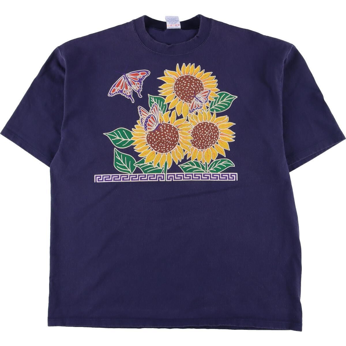 古着 ビッグサイズ 90年代 ジャージーズ Jerzees WORLD CLASS ヒマワリ柄 プリントTシャツ USA製 メンズXXXL ヴィンテージ /eaa323897 古着 ビッグサイズ 90年代 ジャージーズ Jerzees WORLD CLASS ヒマワリ柄 プリントTシャツ USA製 メンズXXXL ヴィンテージ /eaa323897