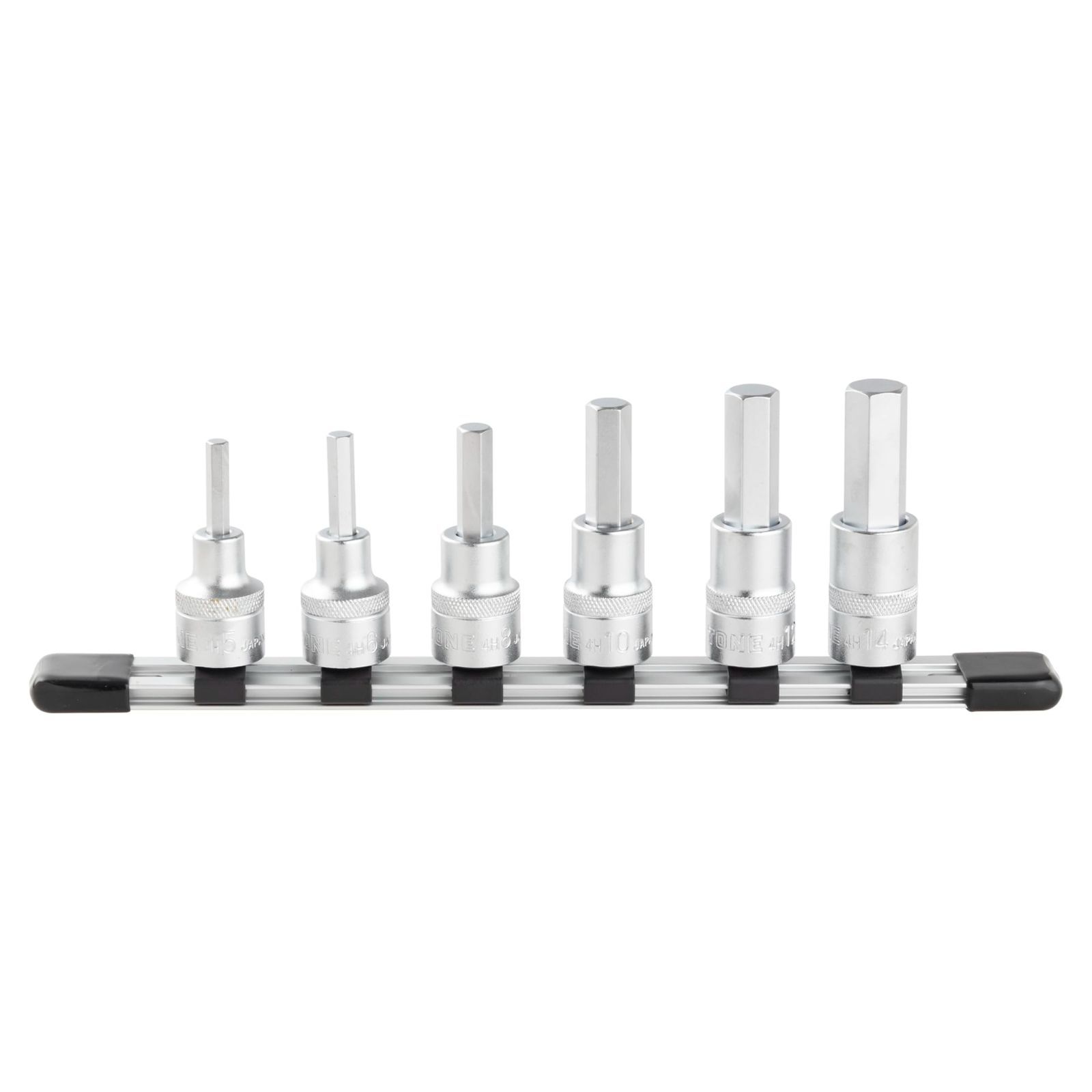 HH406:内容6点 トネ(TONE) ヘキサゴンソケットセット(ホルダー付) HH406 差込角12.7mm(1/2＂) 内容6点