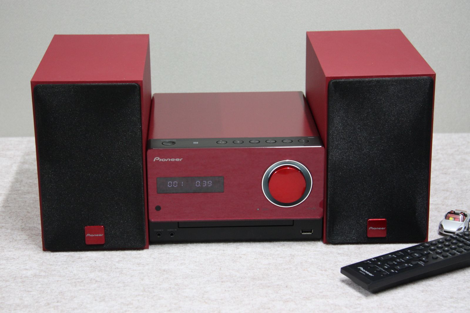 Pionner CDミニコンポーネント システム X-CM35-R リモコン付 - メルカリ