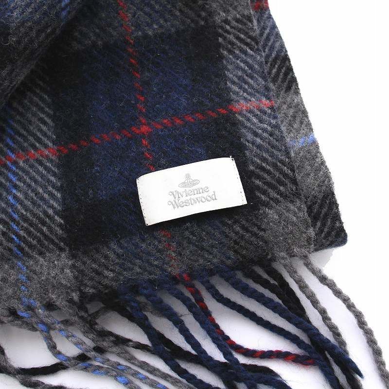 ヴィヴィアンウエストウッド チェック ストール マフラー オーブ刺繍 薄手 楽天市場】Vivienne Westwood ヴィヴィアンウエストウッド マフラー