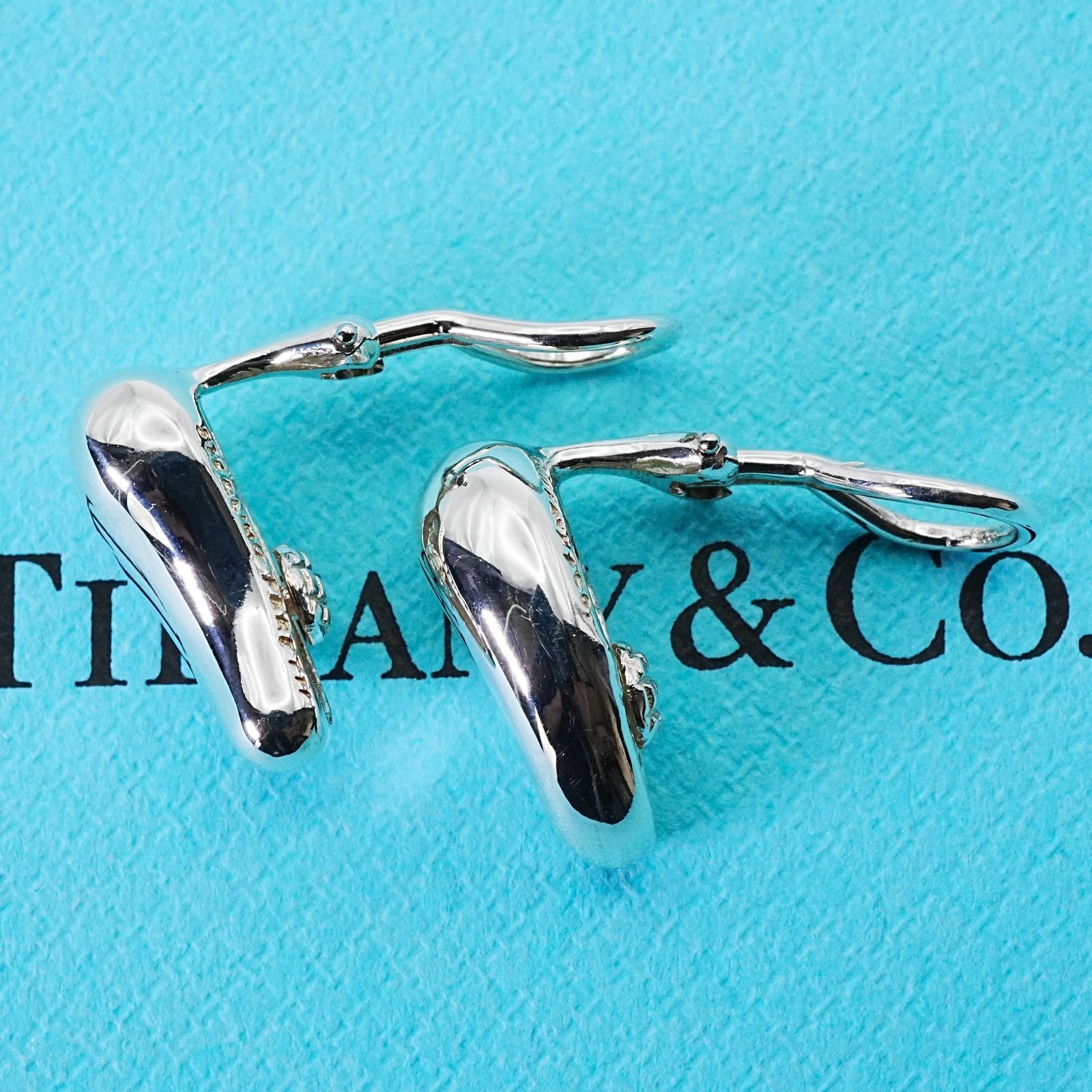 極美品 オールドティファニー フープ イヤリング シルバー925 極美品 オールドティファニー ティアドロップ イヤリング シルバー/25