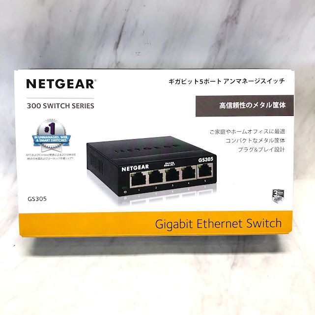 美品】ネットギア NETGEAR スイッチングハブ 5ポート 1G 金属筐体 静音 
