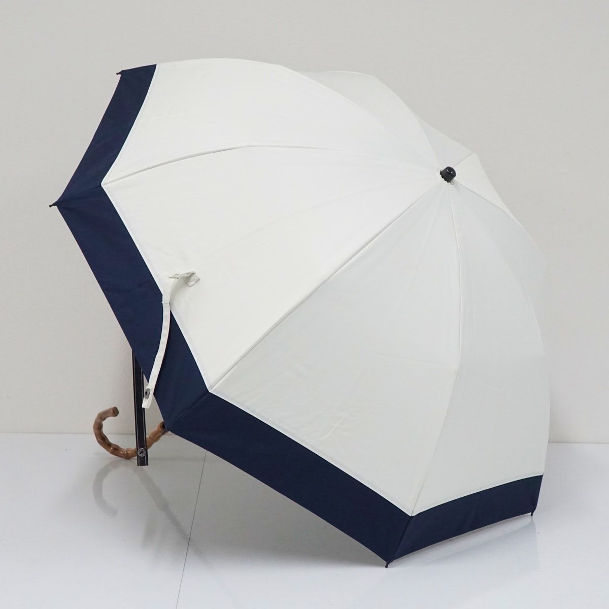 日傘 芦屋ロサブラン 完全遮光折日傘 USED美品 2段コンビ