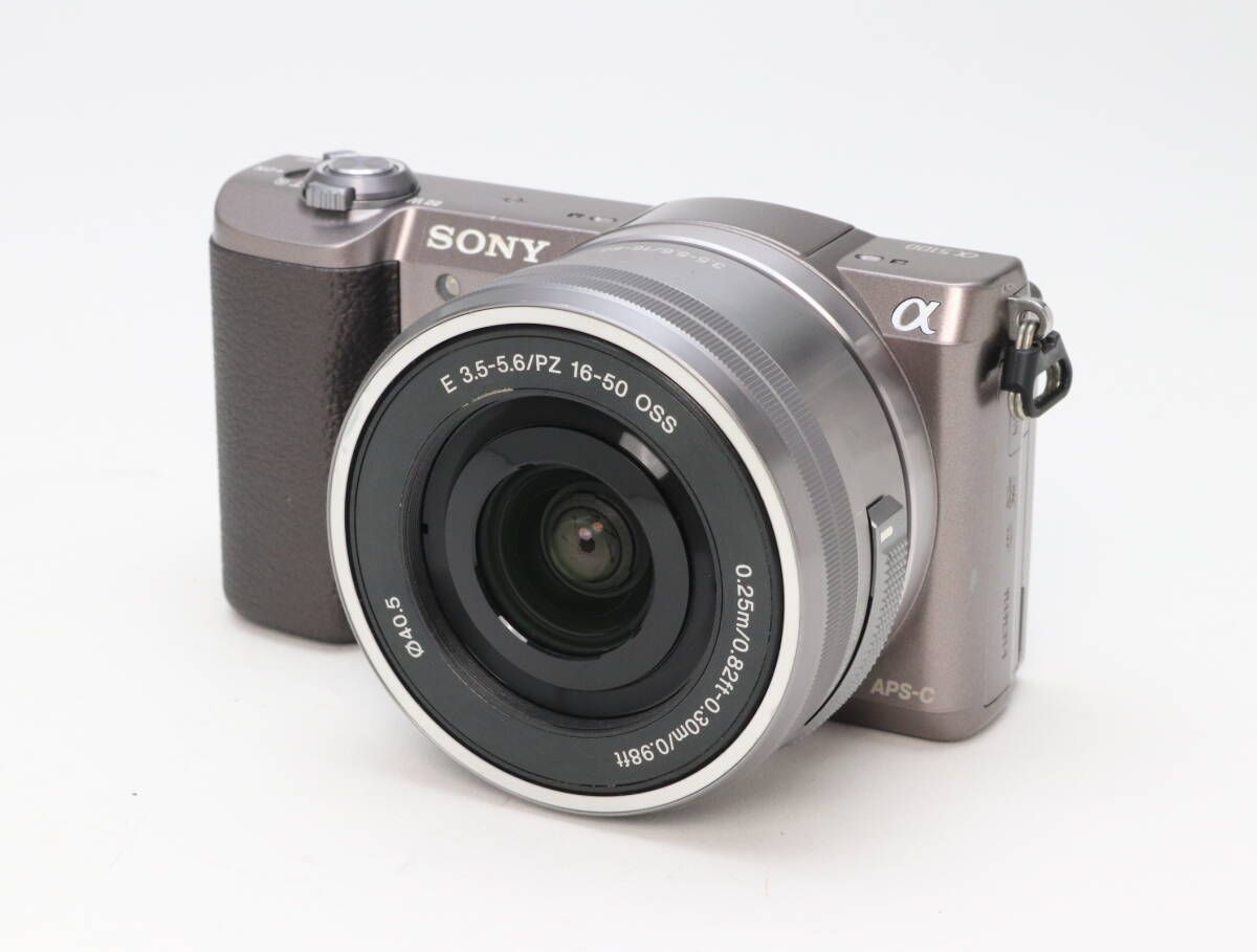 B 並品 SONY ソニー α5100 パワーズームレンズキット E PZ 16 50 mm ブラウン ILCE 5100 L T シャッター回数3263 初期不良 対応 99 108
