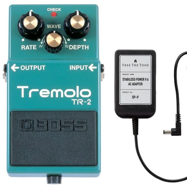 BOSS ボス TR-2 Tremolo トレモロ + ACアダプター FREE THE TONE SP-9 セット