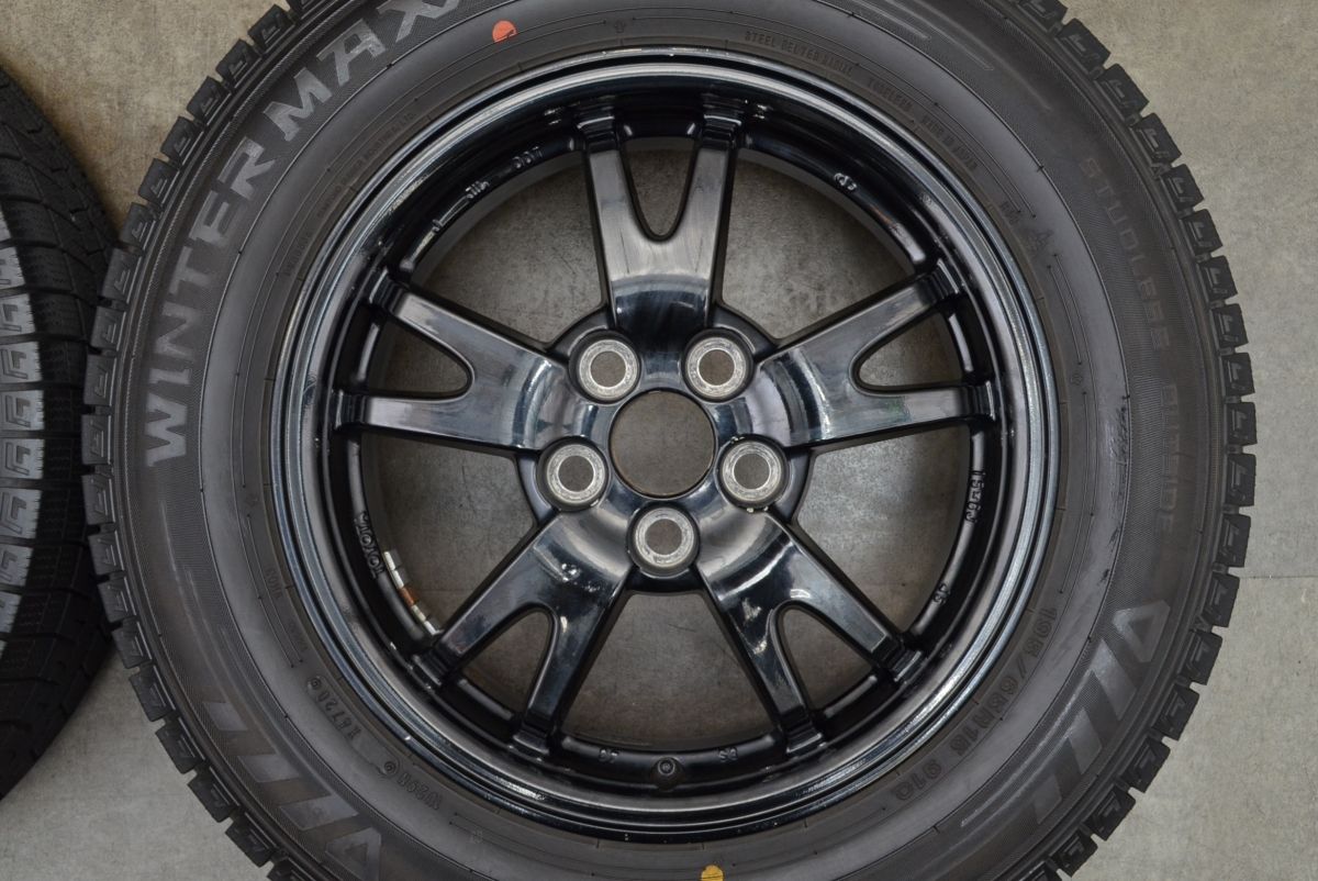 最終値下げ❗バリ山❗195/65R15❗5H-PCD100❗プリウス・ウィッシュ バリ溝 WM03付】トヨタ 30 プリウス 純正 15in 6J+45 PCD100