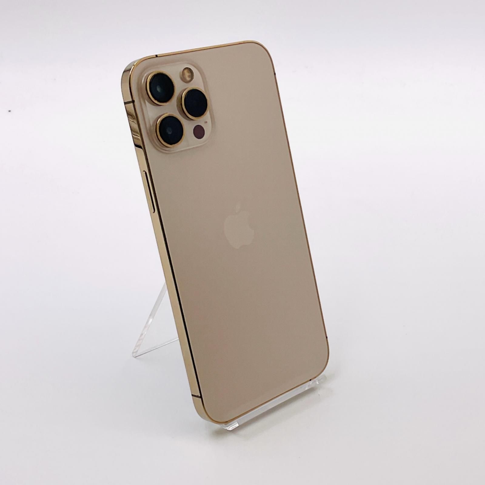 【全額返金保証】【最速発送】Apple iPhone 12 Pro Max 256GB ゴールド Softbank 白ロム 82% 動作確認済