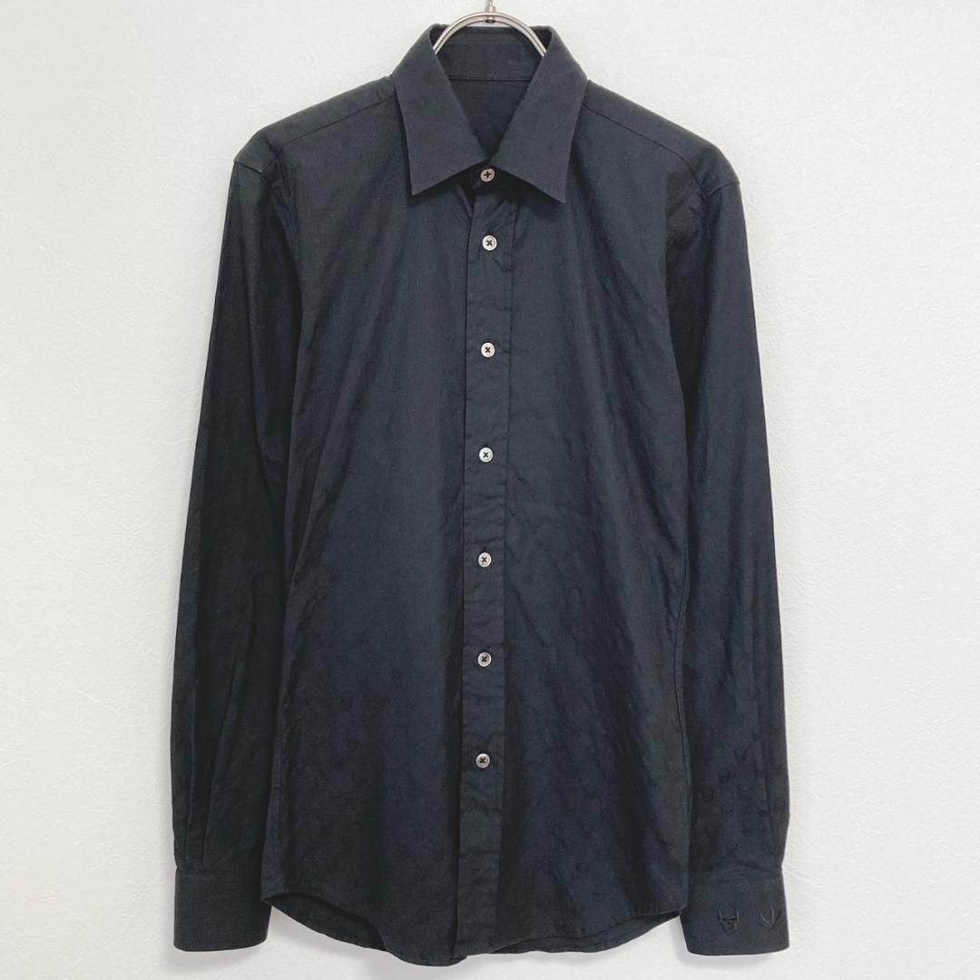 lucien pellat-finet ブラック コットンシャツ XS