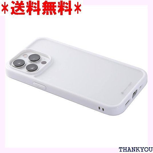 iPhone 13 / 14 用 Hybrid Clear Case Etanze Lite 背面ハーフマットガラス ホワイト Deff ディーフ 127