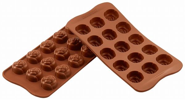 silikomart(シリコマート) イージーチョコ ローズ 15個取 SCG13(0558580)
