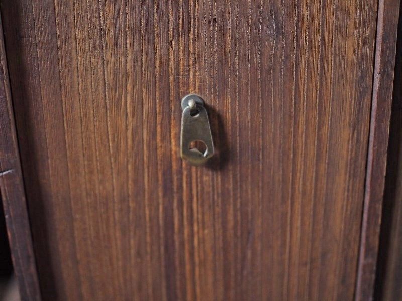 木製 古道具 古箱 時代物 雰囲気ある木製の古箱 鉄金具 アイアン