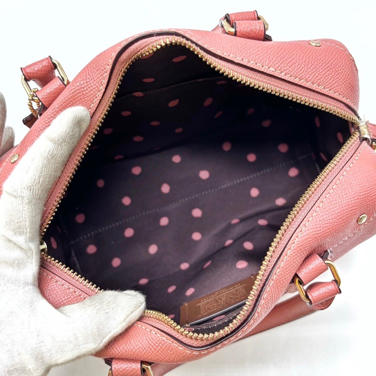 レディース 【良品】 COACH コーチ COACH×Disney ハンドバッグ ミニ