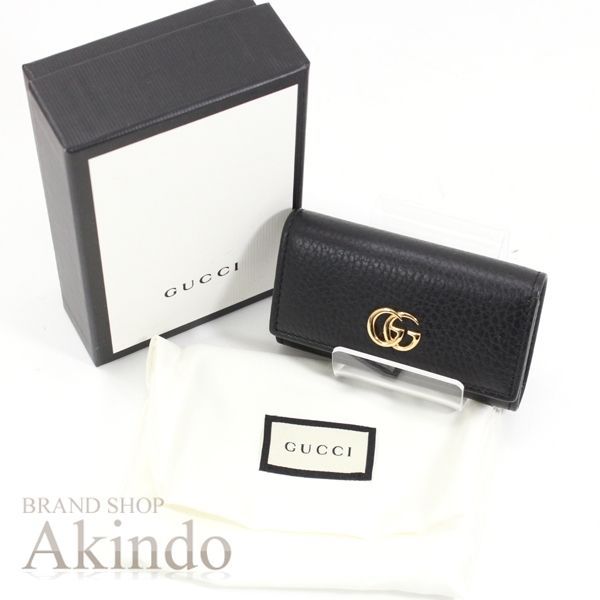 新品】グッチ キーケース 鍵 6連 黒 ブラック GG マーモント レザー レディース メンズ 456118 GUCCI ゴールド金具 プレゼント  ギフト ブランド おしゃれ 定番 人気 必須 必需品 - メルカリ