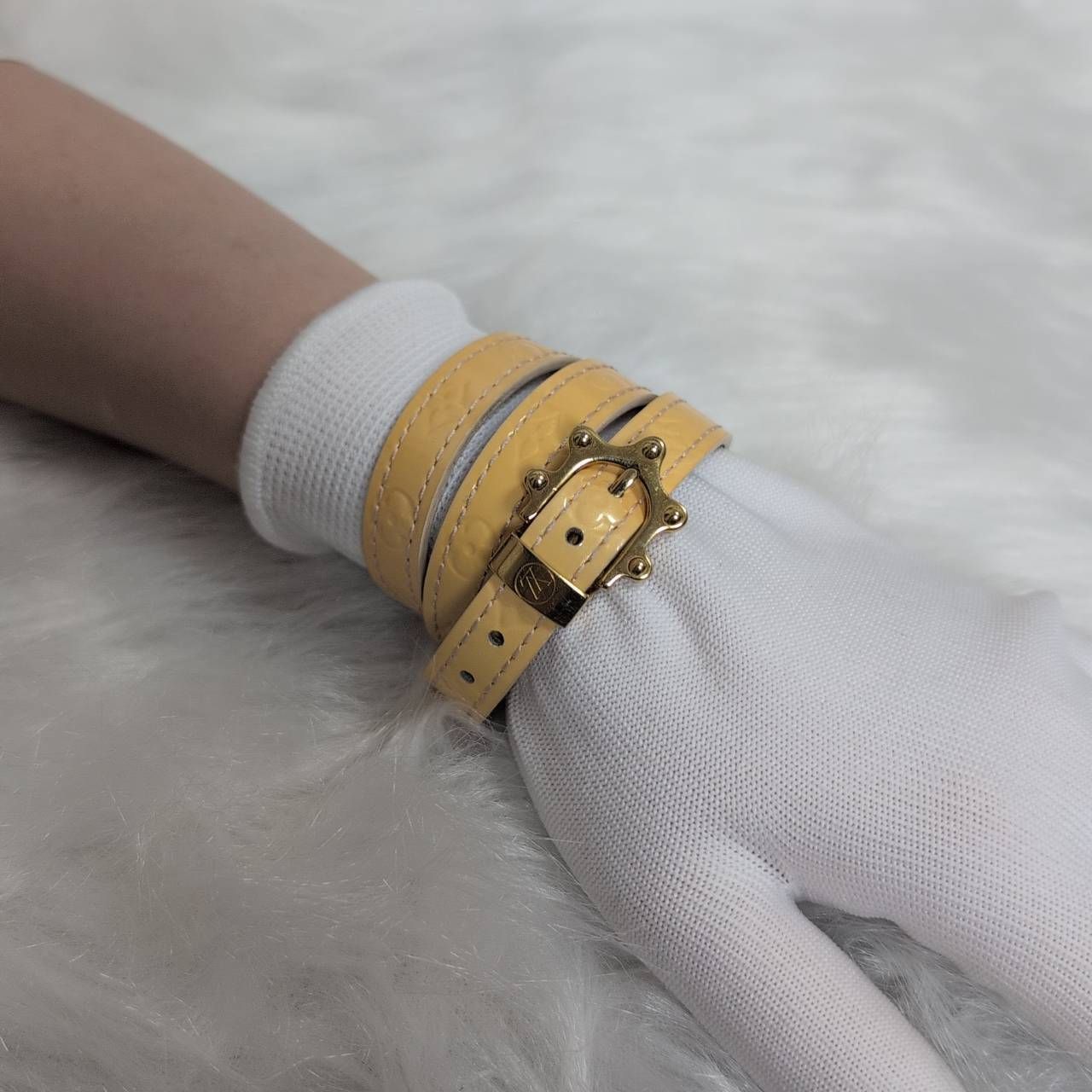 極美品 LOUIS VUITTON ブラスレ トリプルトゥール M91400 ヴェルニ