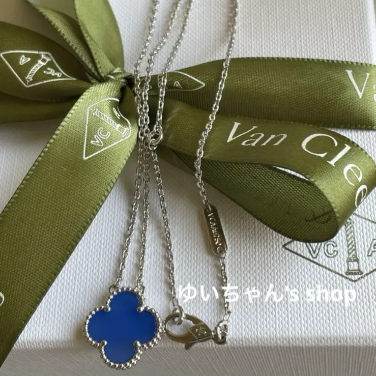 VanCleef＆Arpels　ヴァンクリーフ＆アーペル　アルハンブラ　ヴィンテージ　ネックレス　シルバー　ゴールド