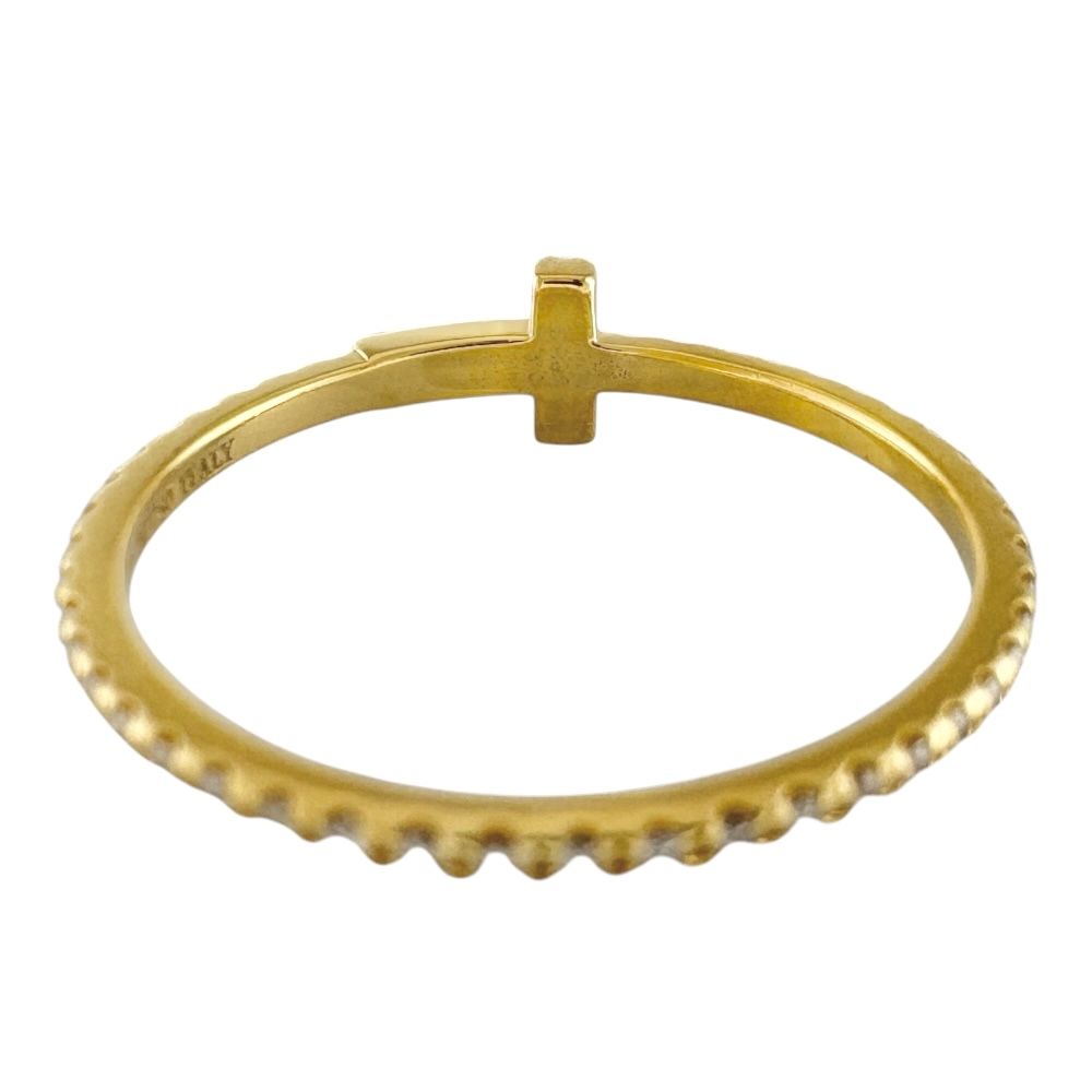 Tiffany ワイヤー リング 18K ゴールド 7号 ティファニー T