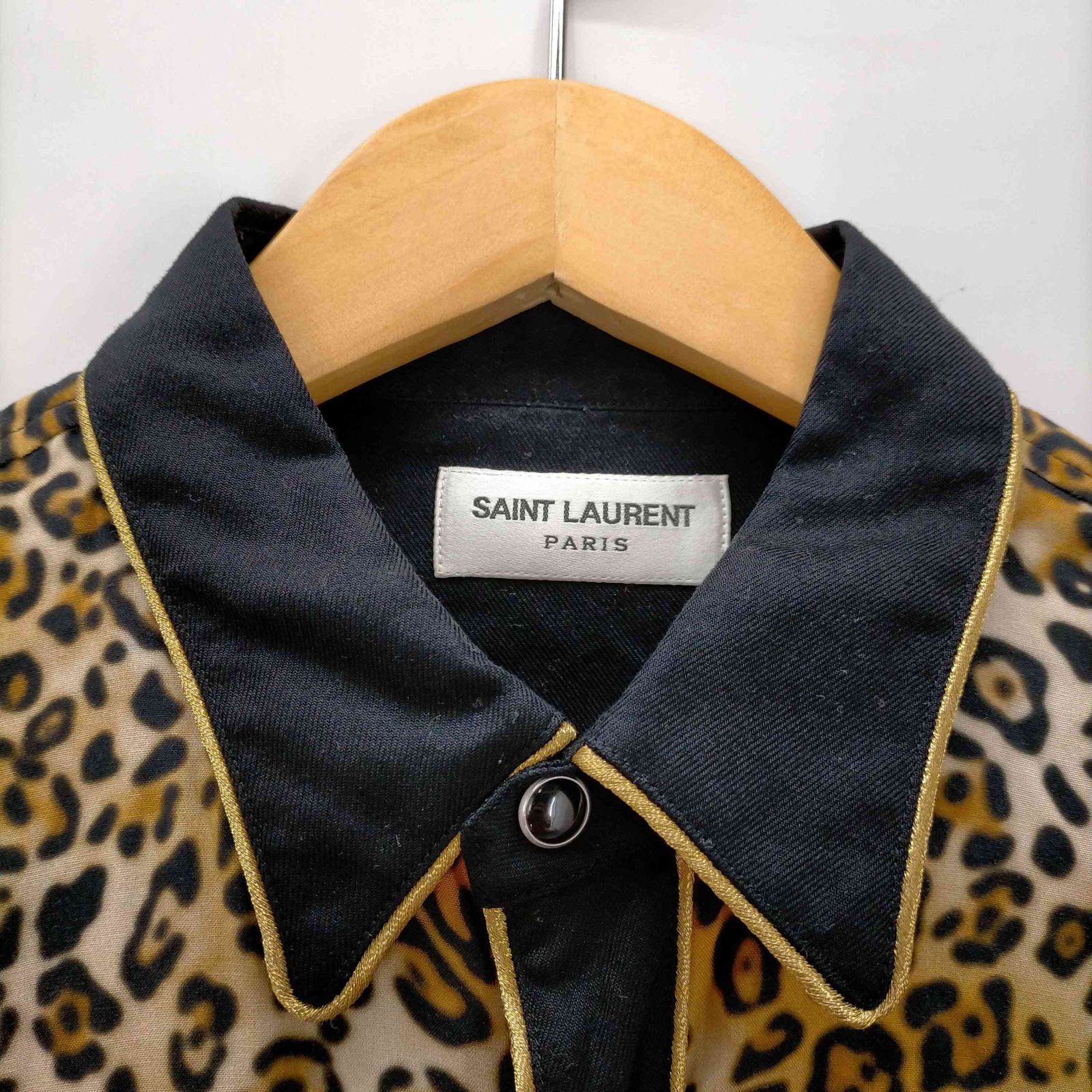 サンローランパリ SAINT LAURENT PARIS 17aw レオパード ロックスリム 