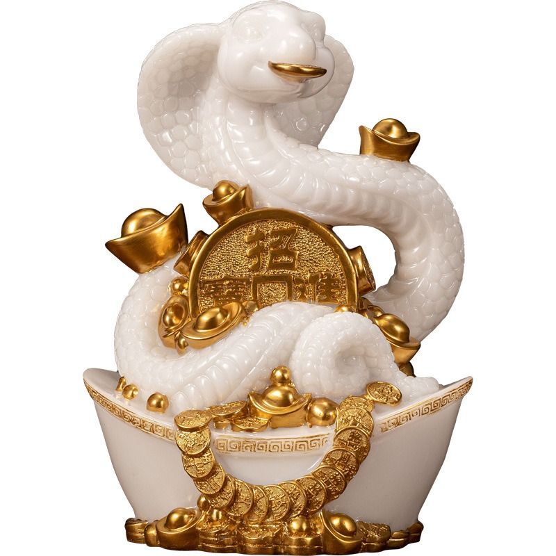 金属工芸品 美術工芸品 置物 オブジェ 巳 蛇 ヘビ 銅 風水 干支