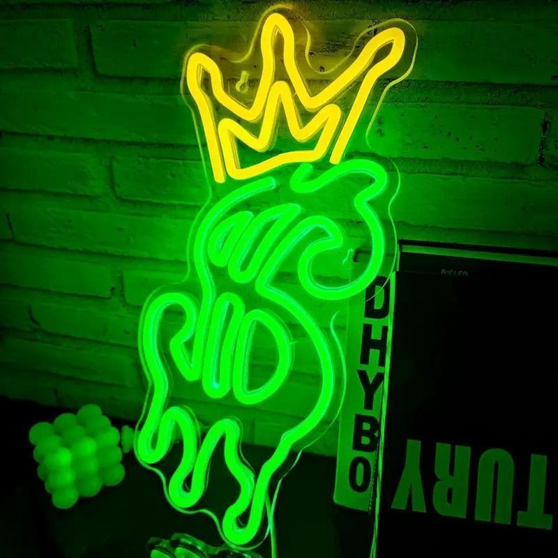 LEDネオンアクリルライト サイン 韓国 ネオンライト 発光ワード モデリングライト 発光文字サイン アクリルパネル ネオン装飾ライトドル記
