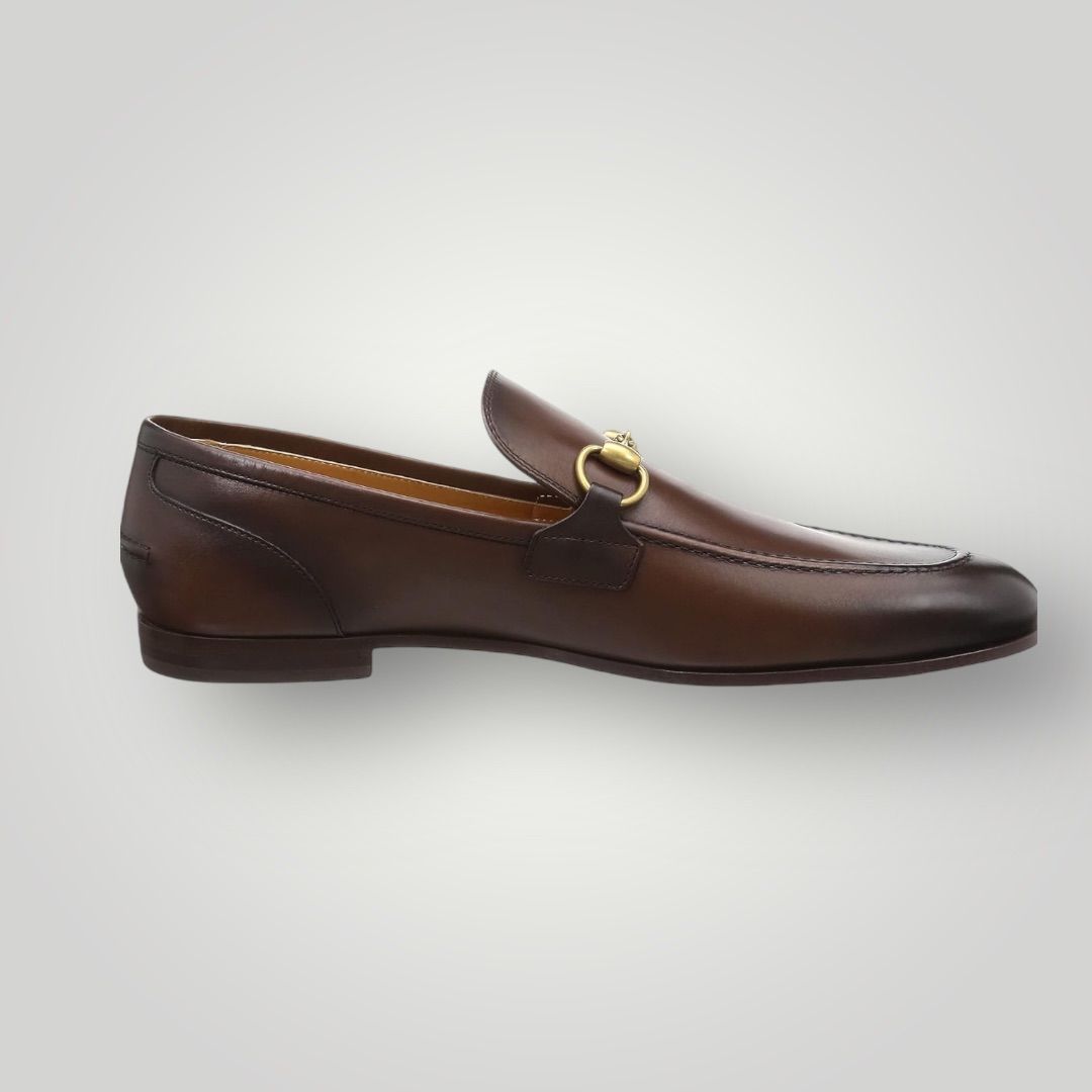 GUCCI グッチ 10 1/2 29.5cmモカシン 革靴 406994-BLM00 メンズ