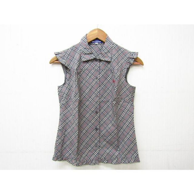 BURBERRY LONDON BLUE LABEL ストライプ ノースリーブ BURBERRY