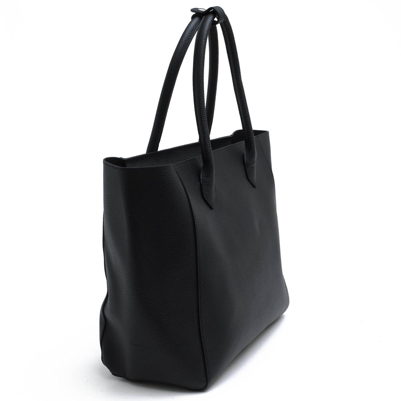 【現行✨未使用級】ユナイテッドアローズ　トートバッグ　シボ革　黒　A4&肩掛け可 ユナイテッドアローズ／UNITED ARROWS バッグ トートバッグ 鞄