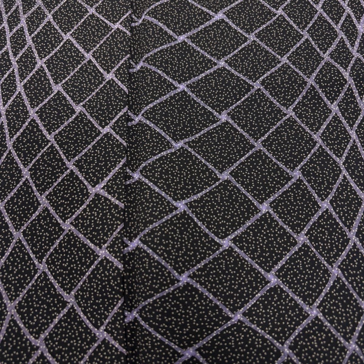 秋色小紋　正絹　新品未着用　しつけ付き　身丈164、裄66.5 美品 小紋 身丈164cm 裄丈65.5cm 正絹 美品 逸品