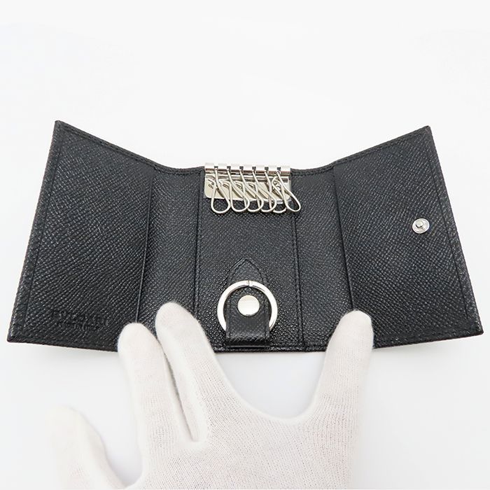 bvlgari fragment キーケース 未使用 ブルガリ フラグメント コラボ キーケース 288586 レザー