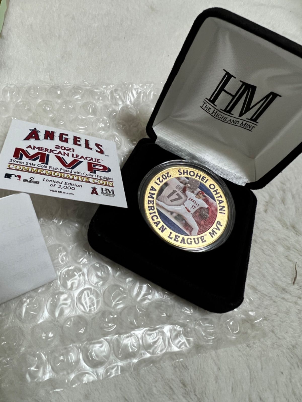 大谷翔平2021MVP記念ゴールドコイン